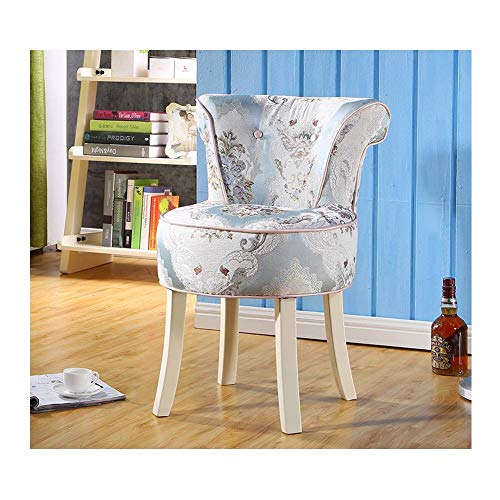 European Solid Wood Back Dressing Chair, Living Room Dining Room Bedroom Change