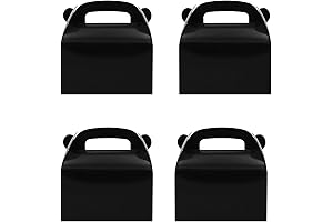 Oletx Black Party Favor Treat Boxes