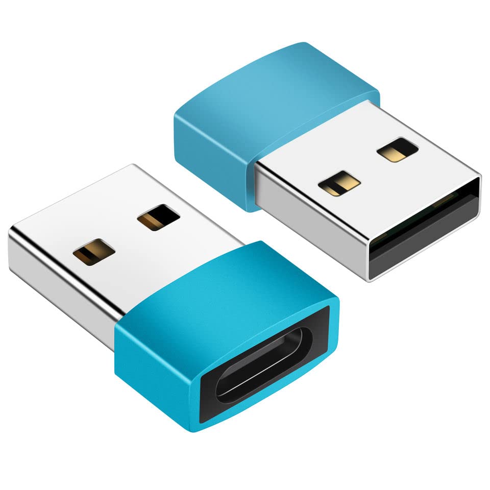 Kanget (Pack of 2 USB Type C Female to USB Male Adapter Small Converter (480 Mbps) (2Pcs.)