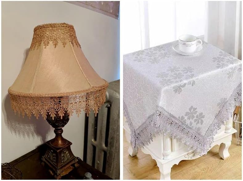 Miniatura 6 de Cinta de encaje negro de 11 yardas de ancho, borde bordado, para costura, manualidades, boda, apliques, decoración del hogar