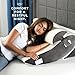 Gleur Bed Wedge Pillow Post Surgery- Memory Foam Bed Pillow for Sitting Up Adjustable Incline for All Sleeping, Sitting Positions, Includes a Desk Pillow Patent Pending