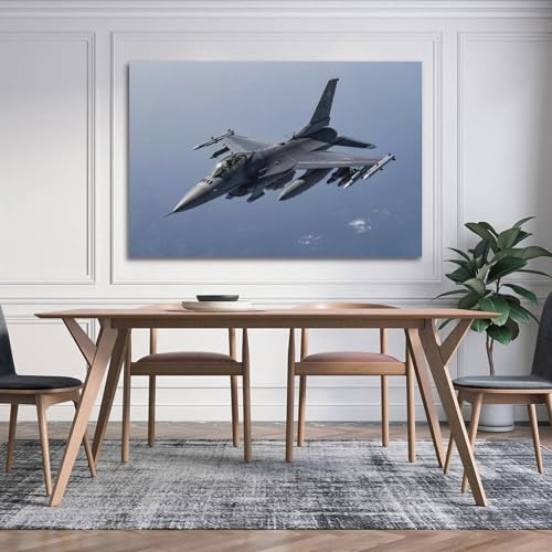Poster F16 avion de combat déco pour chambre 40x60cm