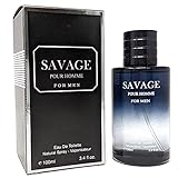 J&H SVAGE Cologne for Men, Eau de Toilette Spray, Wonderful Gift, Signature Scent, Daytime and Casual Use, for all Skin Types, 3.4 Fluid Ounce