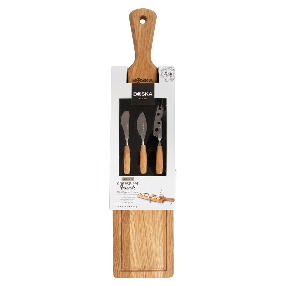 Boska Amigo - Set di 3 coltelli piccoli da formaggio, con manico