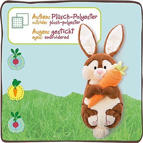 NICI Kuschelkissen Hase Poline Bunny mit Karotte – 2 in 1: Kuscheltier & Kuschelkissen für Mädchen, Jungen & Babys… – Bild 5
