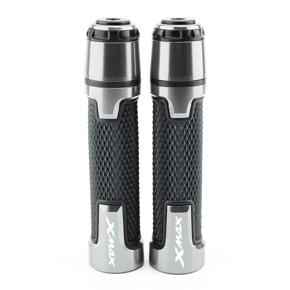 Manopole E Tappi Manubrio Per Yamaha Xmax - Alluminio CNC, Antiscivolo, Colore Rosso - Foto 8