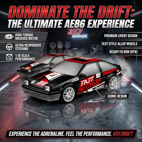 Image of The Little Ones 4x4 Rc Drifting Car - Rc Drift Cars High Speed Remote Control Drift Car 2.4GHz Remote Control Drift Stunt Off Road Cars 360 Rotation Toys for Kids & Adults Boys & Girls [PowerDrift]