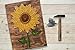 String of the Art Sunflower String Art Kit, American Made DIY Craft Kit for Adults, Stained Pine Wood (16