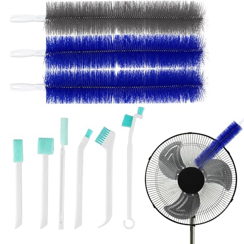 Image of Fan Cleaner Brush Set, 9Pcs Fan Cleaning Duster, Bendable Cobweb Dust Cleaner
