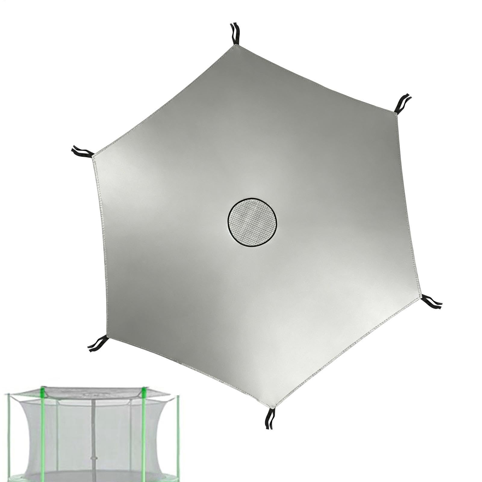 Parasol para cama elástica que cuida las risas de tus hijos bajo el sol del jardín