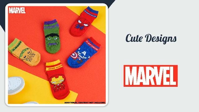 5 Paia Di Calzini Marvel Per Bambini E Ragazzi | Cotone Morbido E Traspirante | Taglie Per Diverse Età | Personaggi Avengers - Foto 5