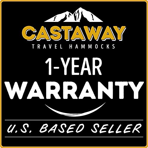 Castaway Travel Hammocks Double Lime/Charcoal Camping Hammock With 2 Tree Straps, Triple Stitched Durable Nylon Material, Compact Design For Backpacking, Travel, Beach, Backyard, Patio, Hiking & More #TOP5