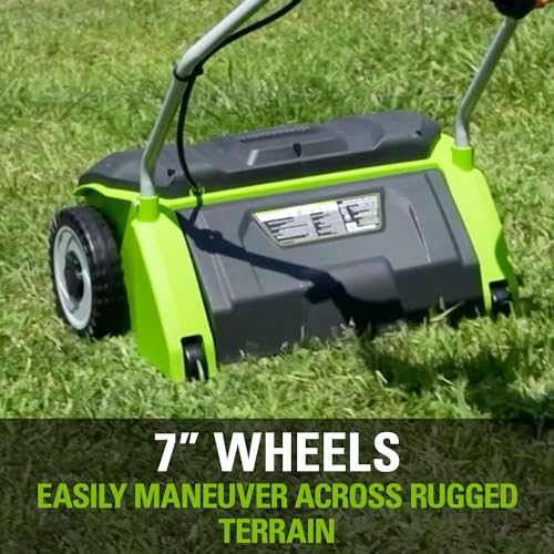 Image of Greenworks DT14B00 10 Amp 14-Inch Corded Dethatcher