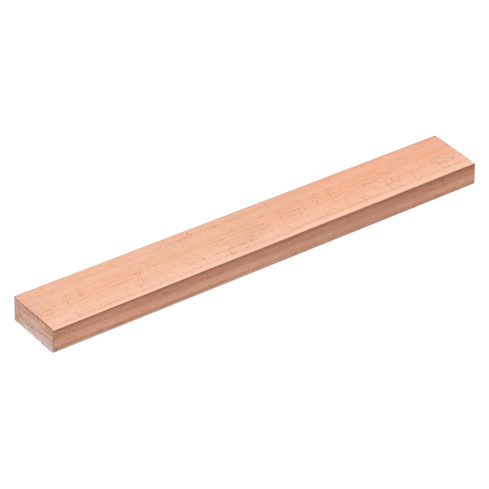 sourcing map Barre plate en cuivre, 0,8 cm d'épaisseur x 2 cm de largeur x 15 cm de long pour barre omnibus électrique (8 mm x 20 mm x 150 mm)