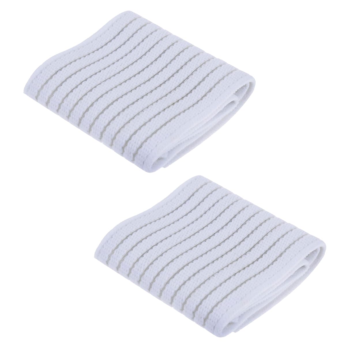 SEIWEI Elastic Wrist Bandage Support Wrap, 2 Pieces Breathable Compression Wrist Brace, Protective Wraps for Men Women Gym Sports Exercise Tennis Carpal [White]