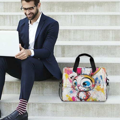Maletín portátil para laptop 15.6 pulgadas con asas y correa miniatura 3