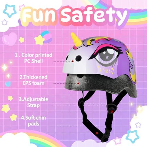 Image of Toddler Kids Bike Helmet, Adjustable and Multi-Sport, 3 Sizes for Ages 1-2-3-5-8-14 Years Child Infant Boys Girls