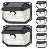 Solar Outdoor Lights, 8-Pack Super Bright 178 LEDs Motion Sensor Wall Light with 270° Wide Angle & 3 Modes, Waterproof Solar Powered Security Light for Patio Garden Garage Front Door