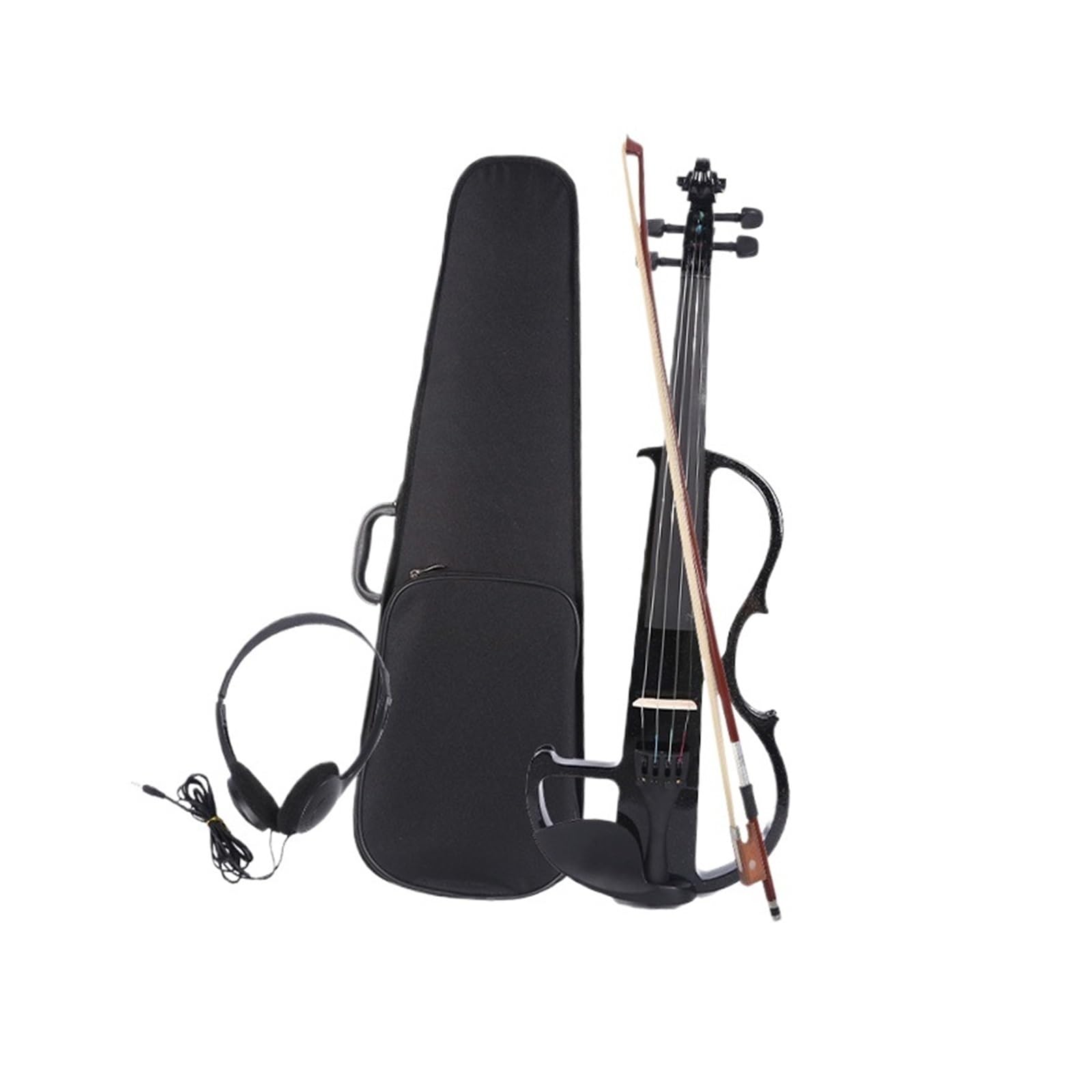Violino Elettronico Per Principianti Strumento Musicale Nero 4/4 Professionale Violino