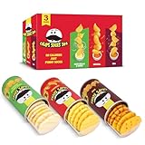 [AGRIMONY] フライドポテト缶 靴下 メンズ レディース 男の子 - おもしろ プレゼント男性 女性 父の日クリスマス 誕生日 人気 バレンタインギフト おかしお 洒落 かわいい コットン おしゃれ クルーソックス 3足セット