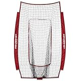 PowerNet 4x7 FT Portable Infielder Training NET ONLY, Softball & Baseball Replacement Practice Net for Pitching and Hitting, Ball Catcher Pocket, 28 SQFT Protection (Maroon)