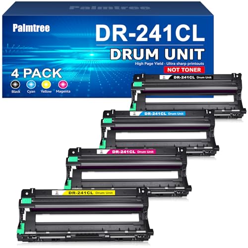 Palmtree DR-241CL DR 241CL Trommeleinheit Kompatibel mit Brother DR-241CL für Brother MFC 9332CDW Trommel DCP 9022CDW MFC 9142CDN HL-3142CW HL-3152CDW HL-3150CDW HL-3140CW MFC-9332CDW(4er-Pack)