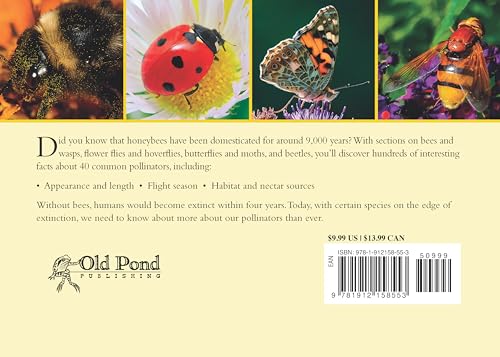 Know Your Pollinators (Old Pond Books) 40 Common Pollinating Insects including Bees, Wasps, Flower Flies, Butterflies, Moths, & Beetles, with Appearance, Behavior, & How to Attract Them to Your Garden - Image 2