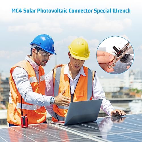 wangjiangda Solar Crimping Wrench Spanner Kit for Connector Crimping Tools for Solar Panel Installation,Photovoltaic Connector Spanner,Dismantling Device Key for PV System - Image 2