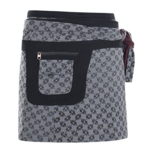 Vishes - Alternative Bekleidung - Damen Wenderock Wickelrock Rock zum...