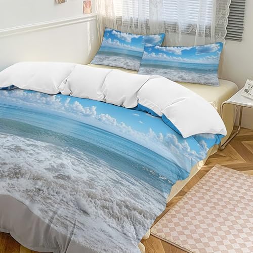 Parure de lit hawaïenne 135x200 cm en microfibre pour lit une personne