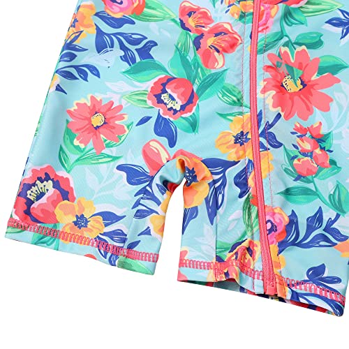 Image of XFGIRLS Baby /Toddler Girls Swimsuit Long Sleeve One-Piece Bathing Suit Rash Guard