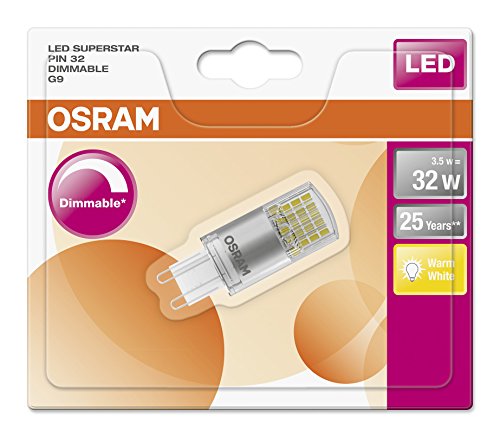 Osram Sst Pin Lampada LED G9, 3.5 W, Luce Calda, 1...