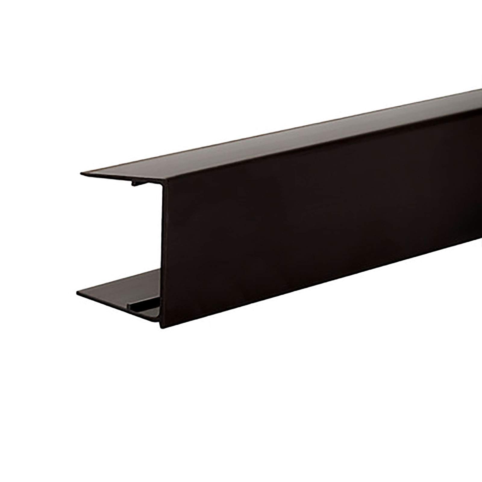 Truly Pvc Limited Brown 25Mm Snapa Polycarbonate End Closure Roof Sheet U-Profile Drip End Trim - 2.1M, Chocolate