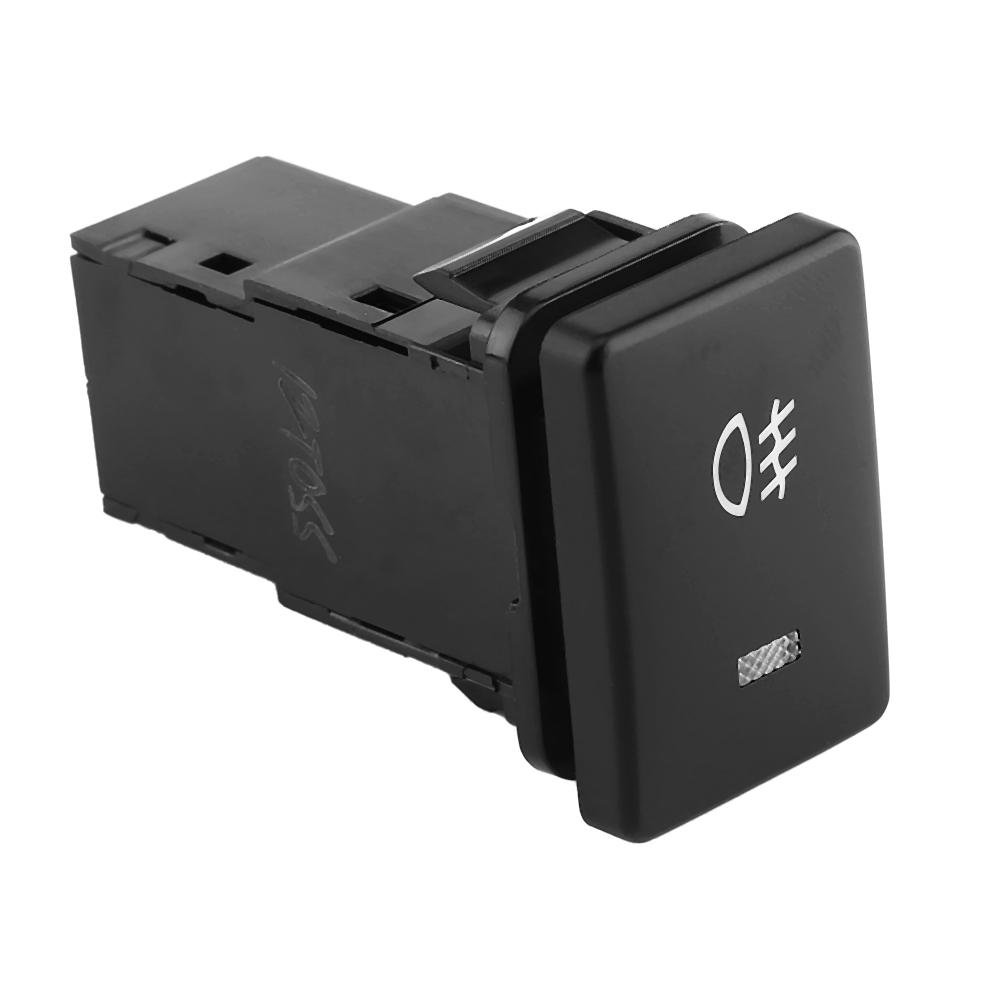 4 Wire Car Fog Light Switch, DC 12V OnOff Push Button Switch Foglight