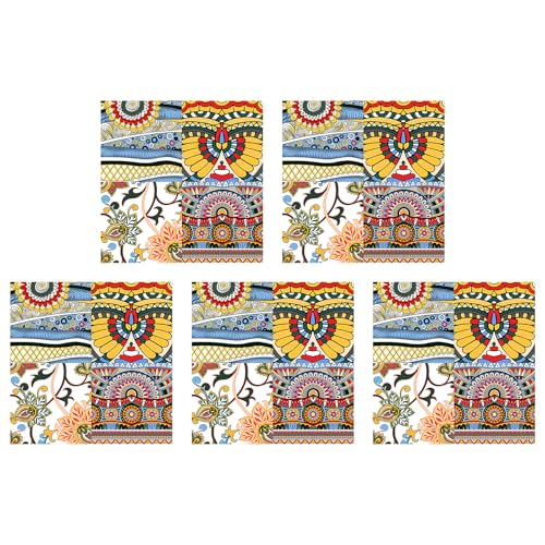 5 adhesivos de azulejos artísticos de PVC con acabado resistente a las rozaduras