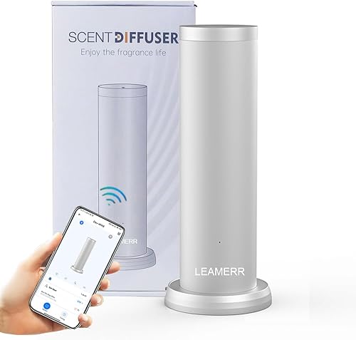 Difusor inteligente de aroma para el hogar, difusor de aceite esencial sin agua BluetoothWiFi para aceites, trabajo súper silencioso, tecnología de