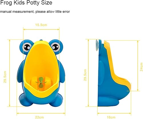 Miniatura 9 de 1 unids rana orinal entrenamiento orinal entrenamiento inodoro dibujos animados forma animal orinal niños inodoro con objetivo objetivo para niños