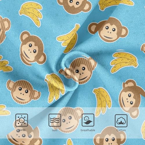 Little Girls' Soft Cotton Underwear Kids Breathable Comfort Monkey Banana Panties Briefs Toddler3