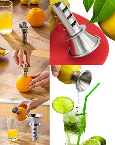 Stainless Steel Trumpet Lemon Citrus Juicer Reamer Trumpet Extractor - image 7