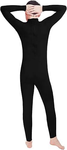 Miniatura 5 de Shinningstar Zentai Unitard - Body de manga larga con cuello alto y elastano para hombre