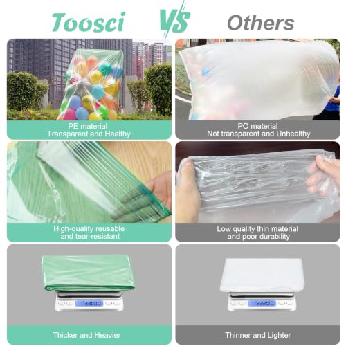 Image of 2 Pcs 98.4 x 59 Inches Mint Green Large Balloon Bags for Transport | Christmas Tree Disposal and Storage Bag, Balloon Drop Bag, Giant Carrying Storage Bags for Wedding Birthday Party Supplies