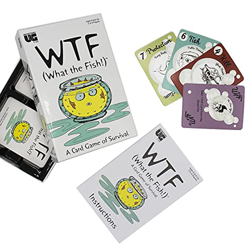 University Games WTF (What the Fish!) - Juego de cartas estratégico para 3 a 6 jugadores, edad mínima 8 años miniatura 2