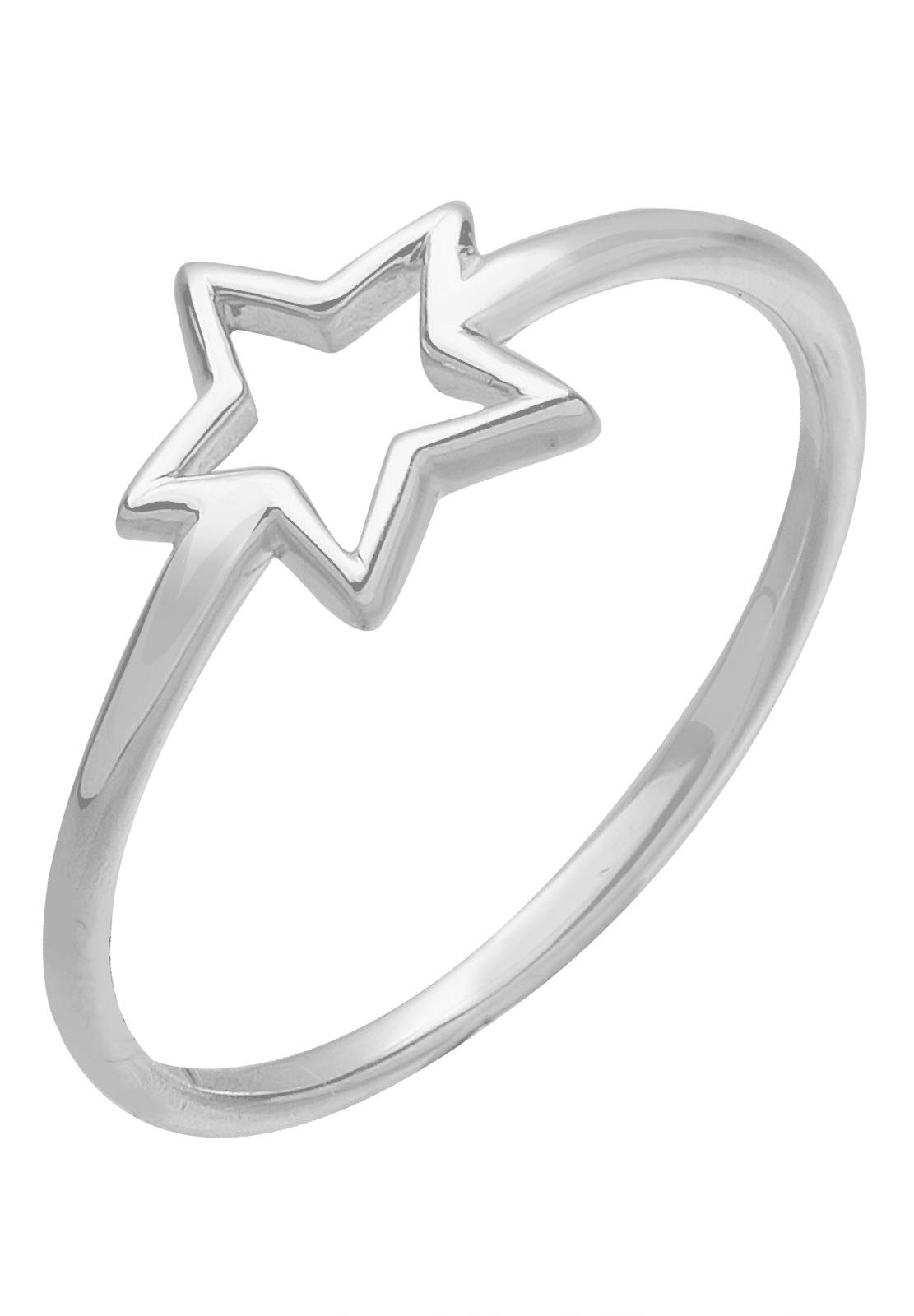 Elli Women's 925 Sterling Silver Star Ring, Size P