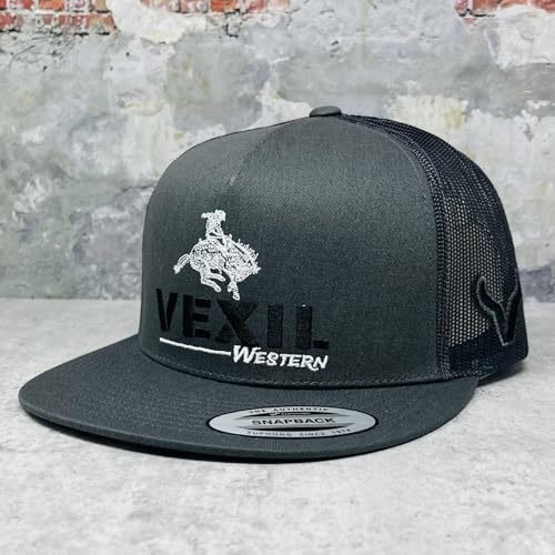 Image of Vexil American Rancher Adjustable Snapback Western Lifestyle Rodeo Southwest Inspired Meshback Hat