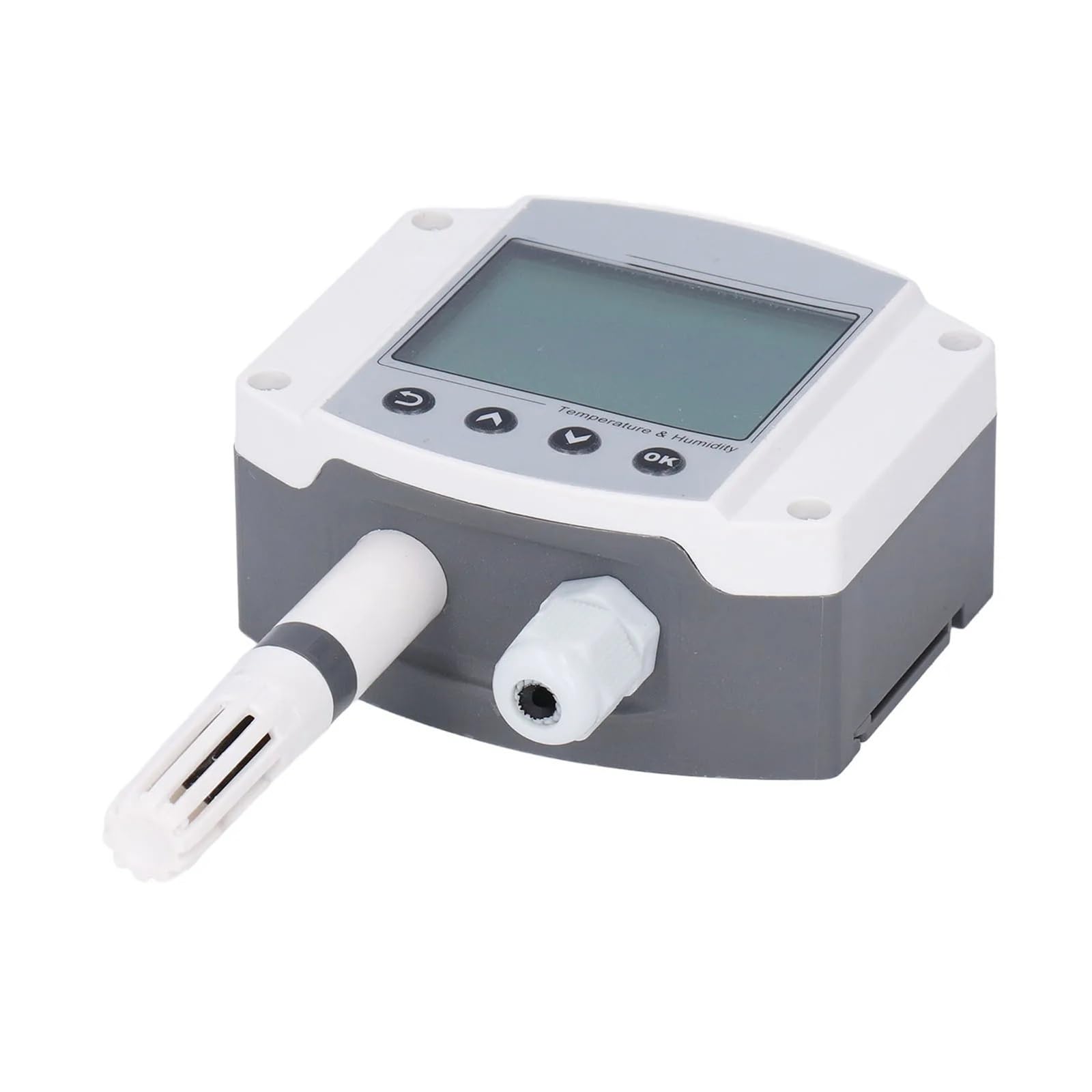 Transmisor de temperatura y humedad 485, Sensor de temperatura y humedad de alta precisión con pantalla LCD, Sensor de temperatura de 10~30V