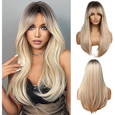 Esmee 24 Zoll Lange Gerade Blonde Perücke Cover