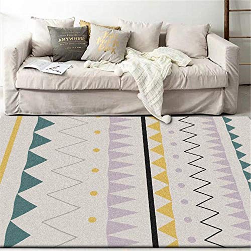 Tapis de mode gris vert violet triangle abstrait irrégulier durable 40 * 120CM - 2