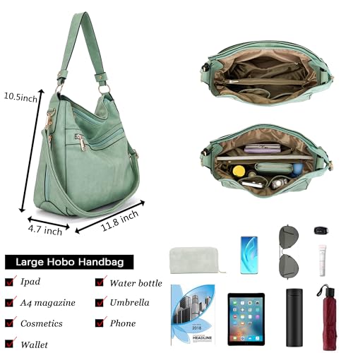 Image of Purses For Women Handbags And Wallet Set Large Hobo Crossbody Bag Ladies Purse Totes 4 PCS | And Wallet Set