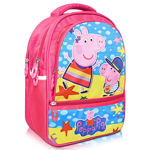 Stylbase Cartoon Printed School Bag for Boys and Girls | Waterproof Backpack Bag for Travelling Sports | Kids Bag Ideal for UKG Nursery 1st Class | School Bags for 5 7 Years 15 Inches Multicolor