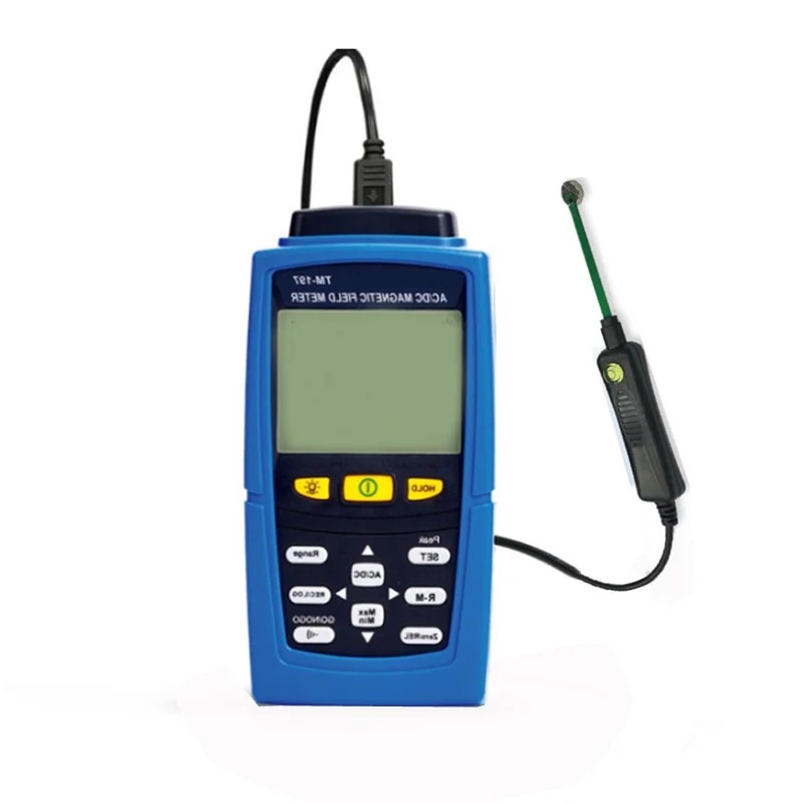 Medidor de campos electromagnéticos Tm-197 Ac/Dc Gaussmeter Medidor De Fuerza Campo Magnético Magnetómetro Rango 3000mt para construcciones
